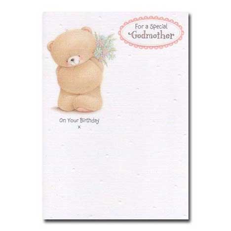 Special Godmother Birthday Forever Friends Card